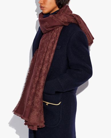  COACH - Khăn choàng nữ chữ nhật Horse & Carriage Print Shawl 