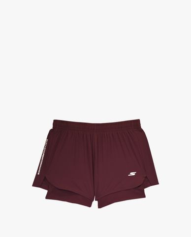  SKECHERS - Quần shorts chạy bộ nữ lưng thun năng động 