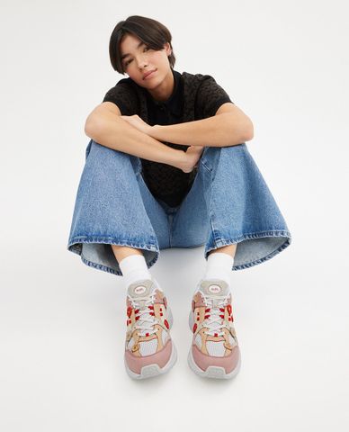  COACH - Giày sneakers nữ cổ thấp thời trang C301 With Tea Rose 