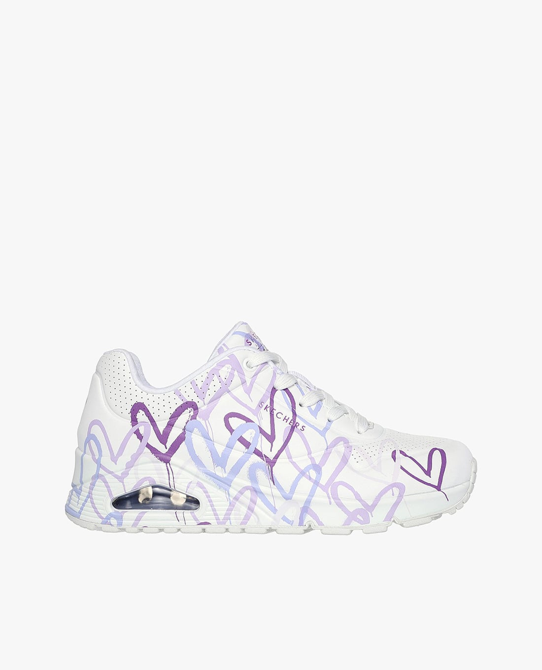 SKECHERS - Giày sneakers nữ cổ thấp Uno Spread The Love