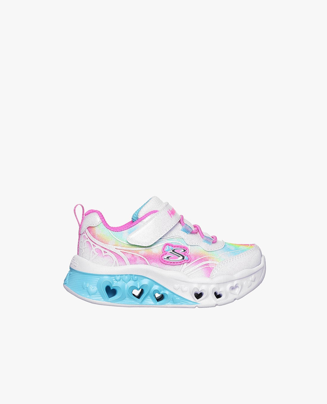 SKECHERS - Giày sneakers bé gái cổ thấp Flutter Heart Lights Groovy Swirl