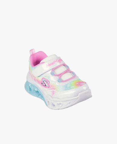  SKECHERS - Giày sneakers bé gái cổ thấp Flutter Heart Lights Groovy Swirl 
