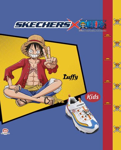  SKECHERS - Giày thể thao bé trai One Piece D'Lites 