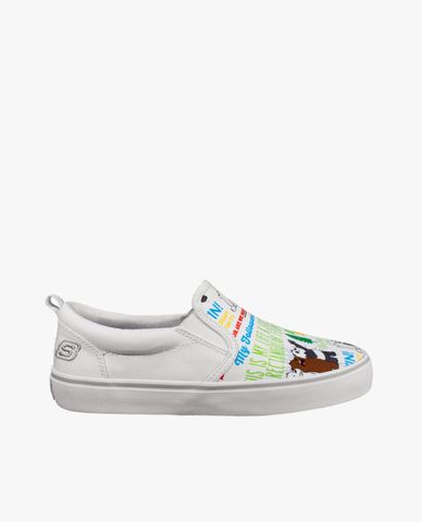  SKECHERS - Giày slip on nữ We Bare Bears Street V'Lites 