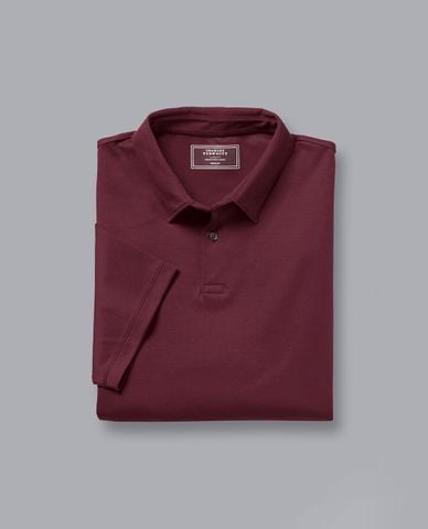  CHARLES TYRWHITT - Áo polo nam tay ngắn Smart Jersey 
