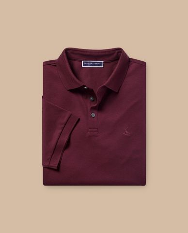  CHARLES TYRWHITT - Áo polo nam tay ngắn bo gấu Tyrwhitt Pique 