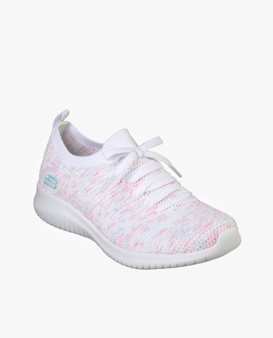  SKECHERS - Giày sneaker nữ phối dây Ultra Flex Happy Days 