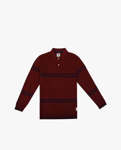  BEVERLY HILLS POLO CLUB - Áo polo nam tay dài kẻ sọc thời trang 