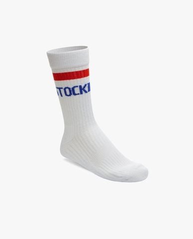  BIRKENSTOCK - Vớ unisex cổ cao phối sọc thời trang 