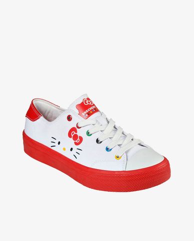  SKECHERS - Giày sneakers nữ phối dây Hello Kitty Street V'lites 