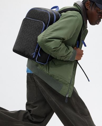  COACH - Balo nam phom chữ nhật hoạ tiết monogram cá tính 