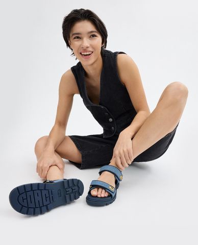  COACH - Giày sandals nữ mũi tròn Brynn 