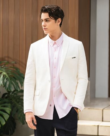  BEVERLY HILLS POLO CLUB - Áo khoác blazer nam tay dài cài nút thanh lịch 