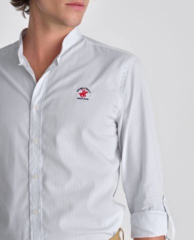  BEVERLY HILLS POLO CLUB - Áo sơ mi nam cổ trụ tay dài sang trọng 