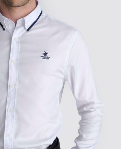  BEVERLY HILLS POLO CLUB - Áo sơ mi nam cổ bẻ tay dài thanh lịch 