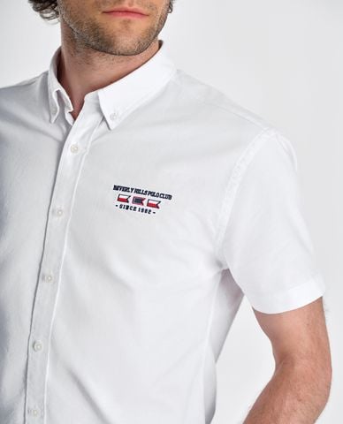  BEVERLY HILLS POLO CLUB - Áo sơ mi nam cổ bẻ tay ngắn trẻ trung 