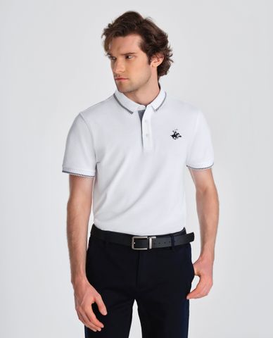  BEVERLY HILLS POLO CLUB - Áo polo nam cổ bẻ tay ngắn thời trang 