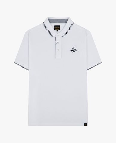  BEVERLY HILLS POLO CLUB - Áo polo nam cổ bẻ tay ngắn thời trang 