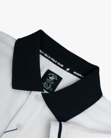  BEVERLY HILLS POLO CLUB - Áo polo nam cổ bẻ tay ngắn hiện đại 