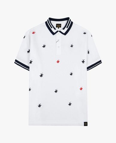 BEVERLY HILLS POLO CLUB - Áo polo nam cổ bẻ tay ngắn thời trang 