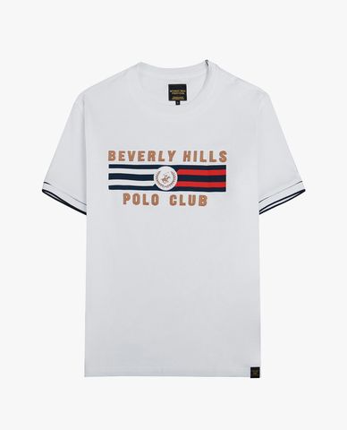  BEVERLY HILLS POLO CLUB - Áo thun nam cổ tròn tay ngắn trẻ trung 