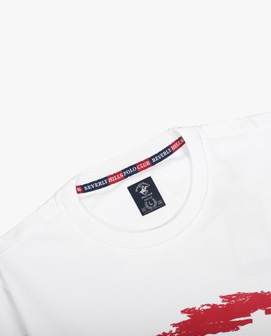  BEVERLY HILLS POLO CLUB - Áo thun nam cổ tròn tay ngắn trẻ trung 