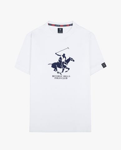  BEVERLY HILLS POLO CLUB - Áo thun nam cổ tròn tay ngắn trẻ trung 