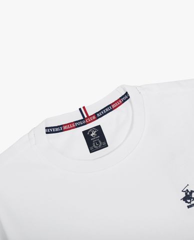  BEVERLY HILLS POLO CLUB - Áo thun nam cổ tròn tay ngắn trẻ trung 