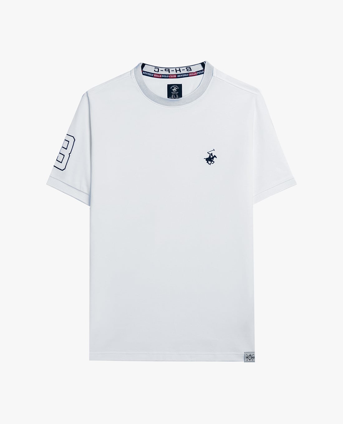 BEVERLY HILLS POLO CLUB - Áo thun nam cổ tròn tay ngắn trẻ trung