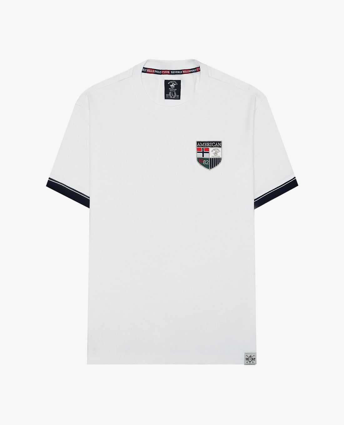 BEVERLY HILLS POLO CLUB - Áo thun nam cổ tròn tay ngắn trẻ trung