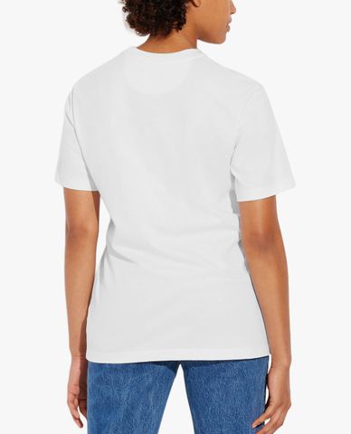  COACH - Áo thun nữ cổ tròn tay ngắn phối họa tiết thời trang 