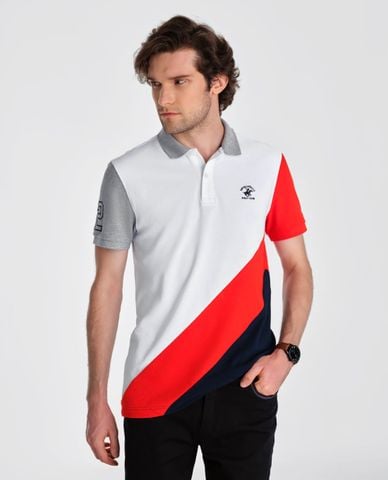  BEVERLY HILLS POLO CLUB - Áo polo nam cổ bẻ tay ngắn thời trang 