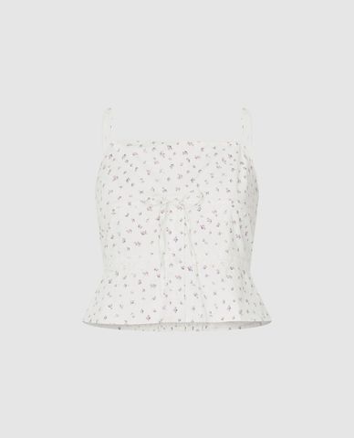  URBAN REVIVO - Áo hai dây nữ Floral 