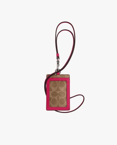  COACH - Ví đựng thẻ nam phom chữ nhật Canvas Signature 