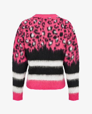  PINKO - Áo len nữ cổ tròn tay dài Spotted And Striped 