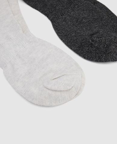  URBAN REVIVO - Set 2 đôi vớ nam cổ thấp 