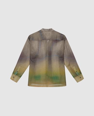  URBAN REVIVO - Áo sơ mi nam cổ bẻ tay dài hiện đại 