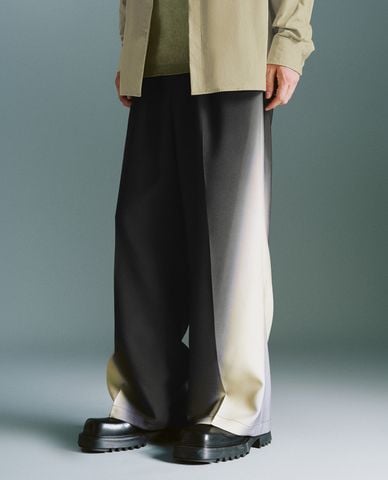  URBAN REVIVO - Quần nam ống rộng loang màu hiện đại 