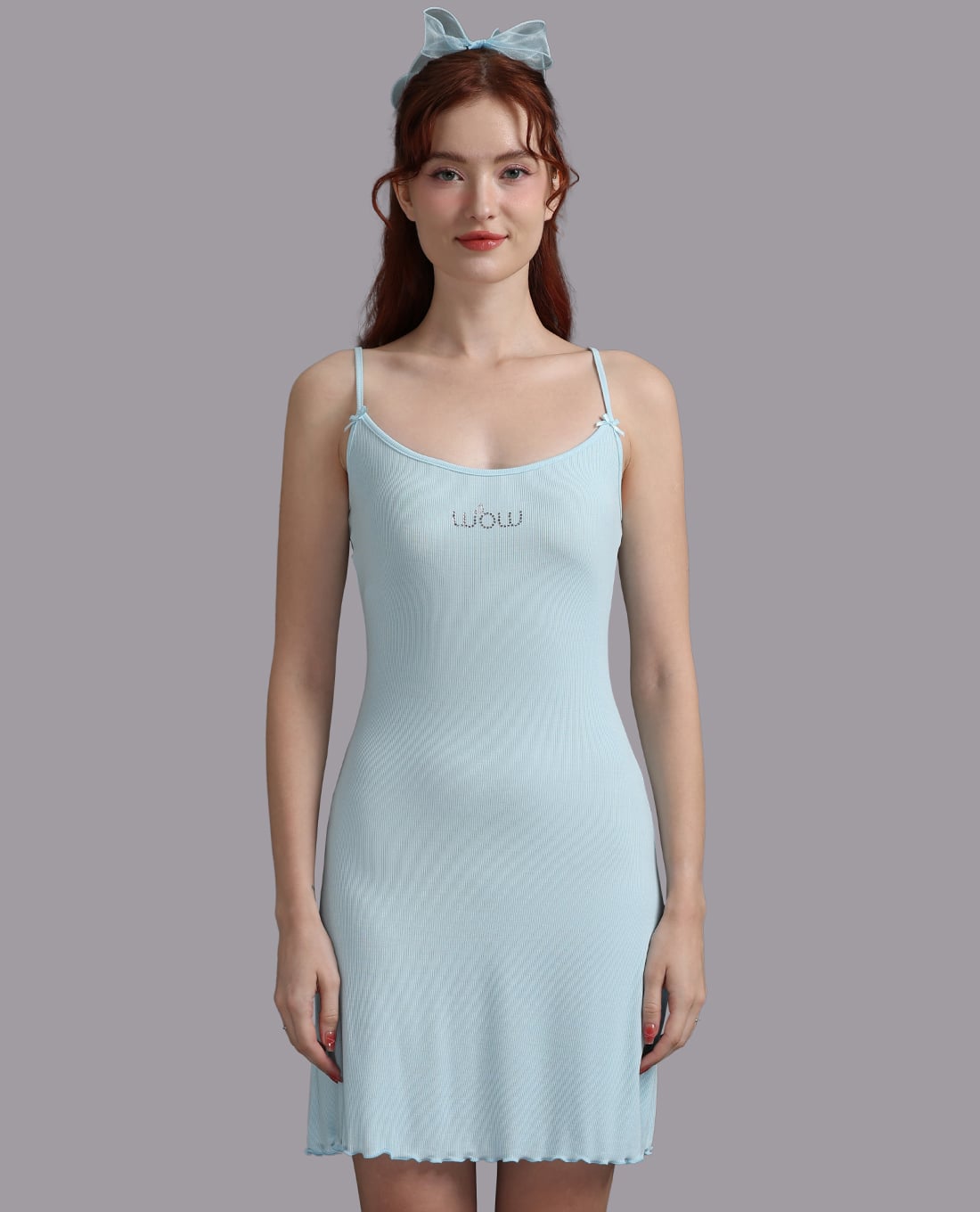 WOW BY NDLANNGOC - Đầm ngắn mặc nhà bamboo spandex