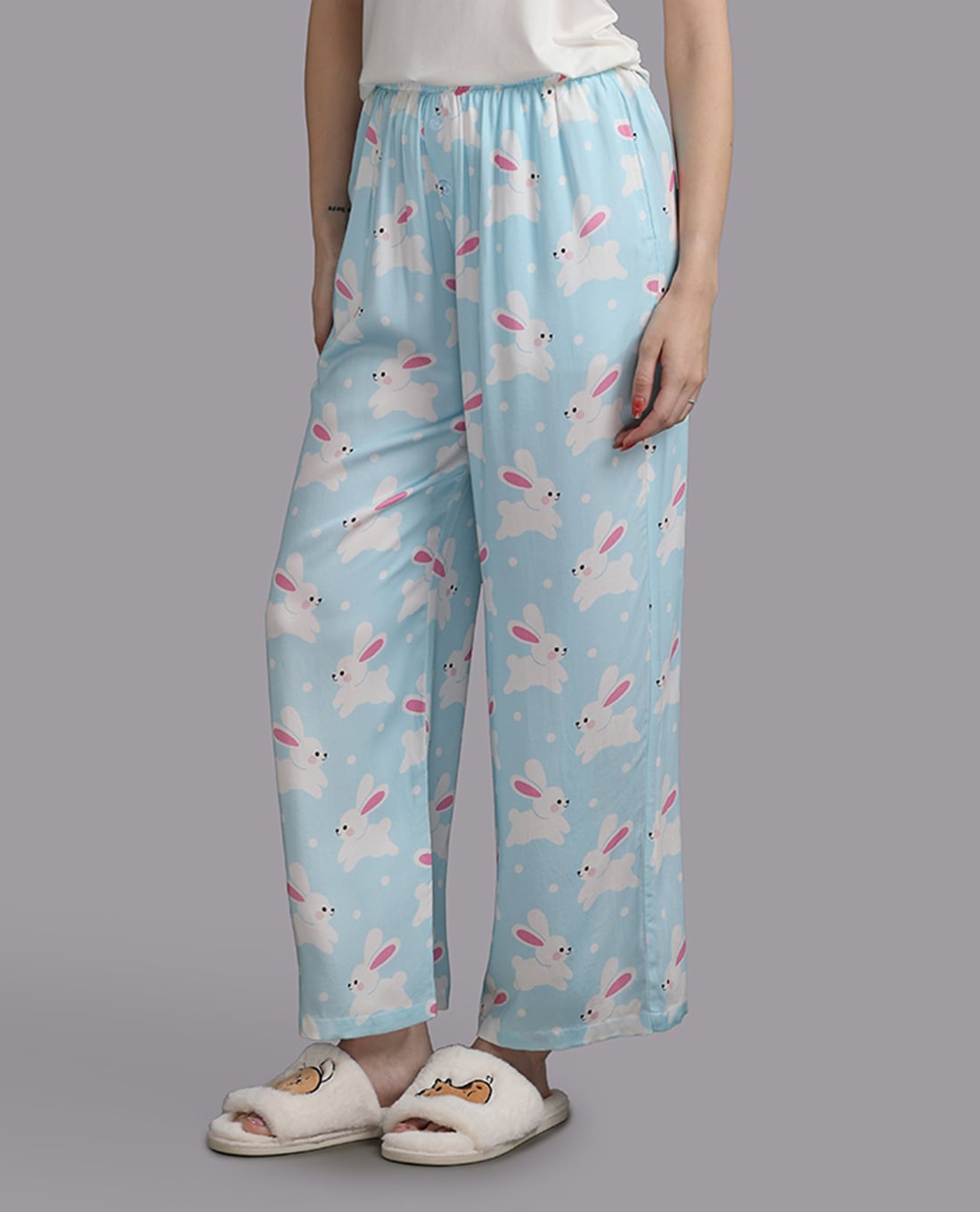 WOW BY NDLANNGOC - Quần dài nữ mặc nhà rayon in