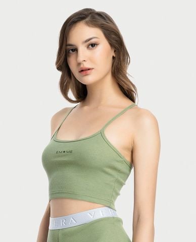 VERA BY CHIPU - Áo hai dây nữ cotton rib 