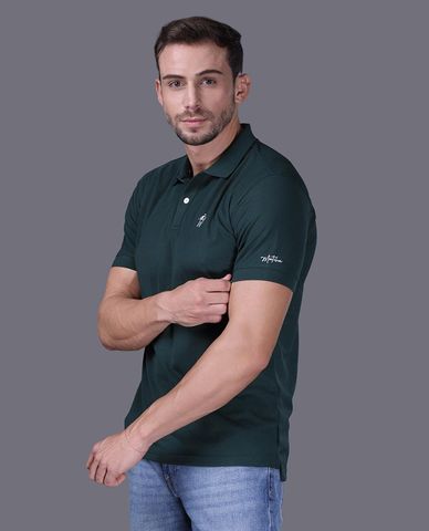  JOCKEY - Áo polo nam tay ngắn poly cafe 