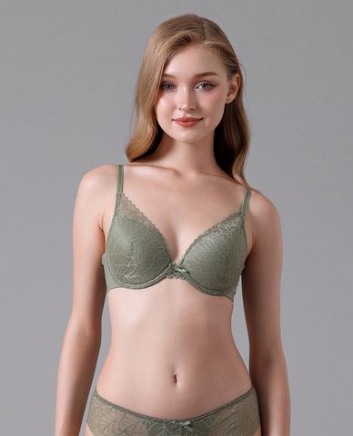  VERA - Áo ngực V deep ren đai lưới mút mỏng 