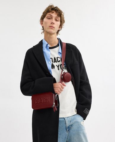  COACH - Túi đeo chéo nam phom chữ nhật Charter Slim With Coach Graphic 