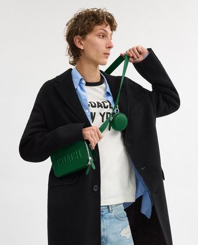  COACH - Túi đeo chéo nam phom chữ nhật Charter Slim With Coach Graphic 