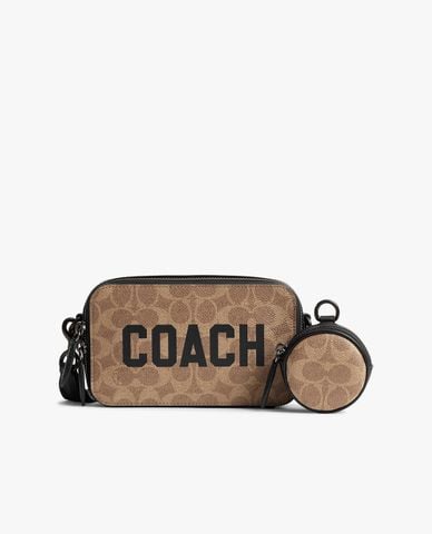  COACH - Túi đeo chéo nam phom chữ nhật Charter Slim 