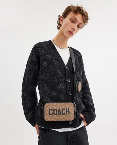  COACH - Túi đeo chéo nam phom chữ nhật Charter Slim 