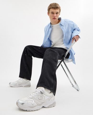  COACH - Giày sneakers nam cổ thấp Mesh Casual 