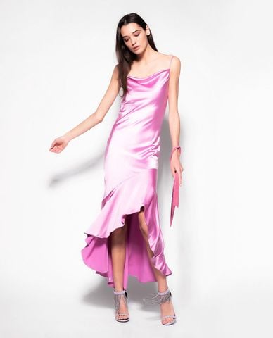  PINKO - Đầm dự tiệc hai dây cổ đổ La Rosas 