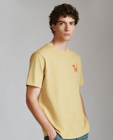  URBAN REVIVO - Áo thun nam cổ tròn tay ngắn Printed Loose 